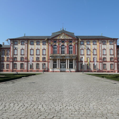 Bruchsal Palace from outside.