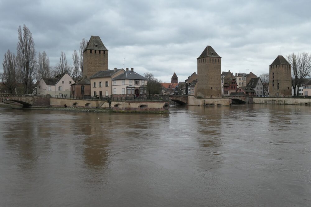 Three guard towers at Strasbourg
