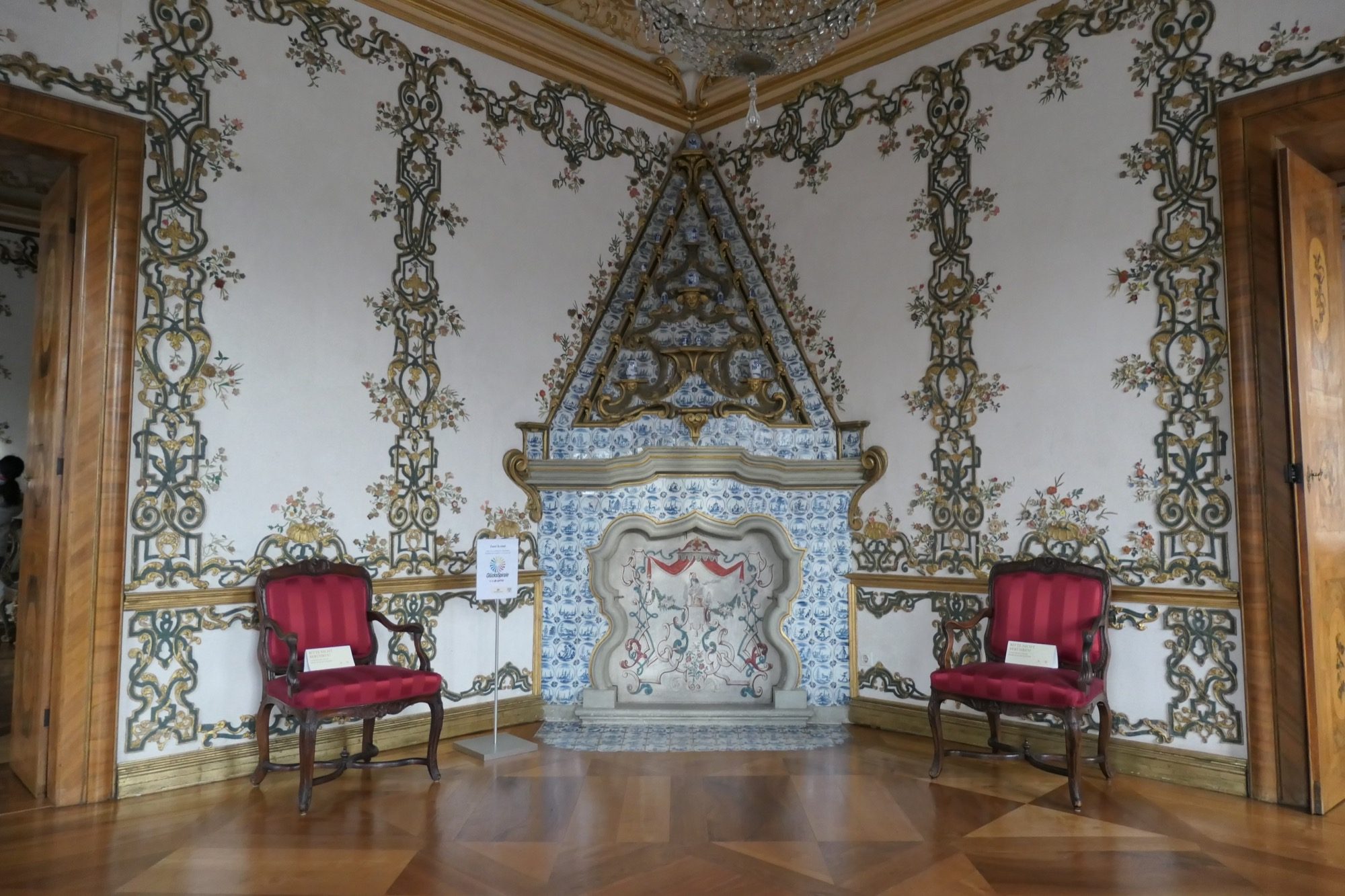 Tile stove at Rastatt Favorite Palace.