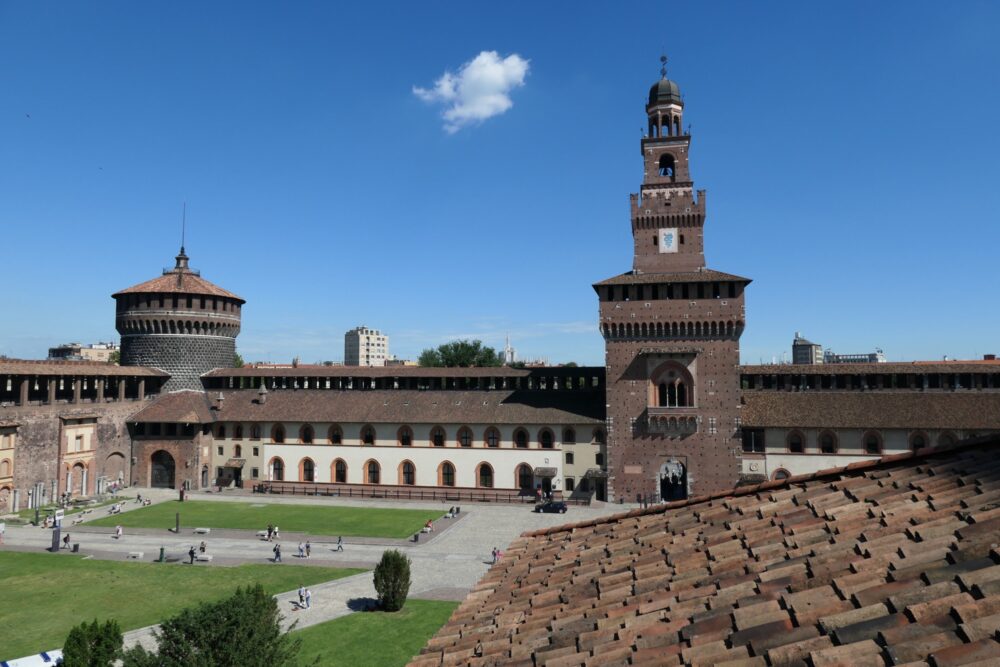 Bailey at the Sforza Castle