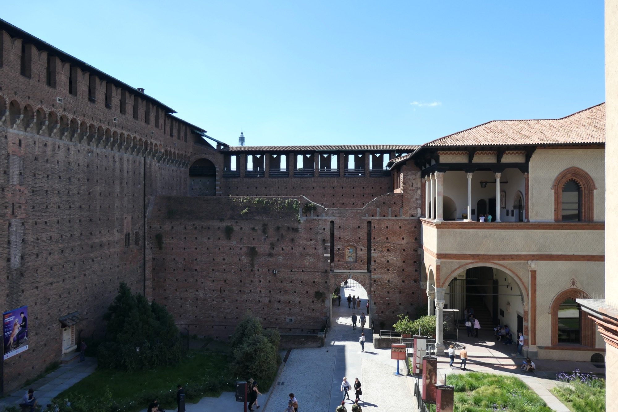Inner ward at Sforza Castle