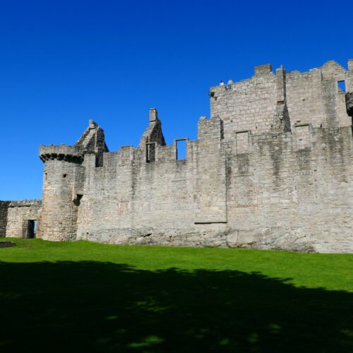 Walls and towers at Craigmillar Castle