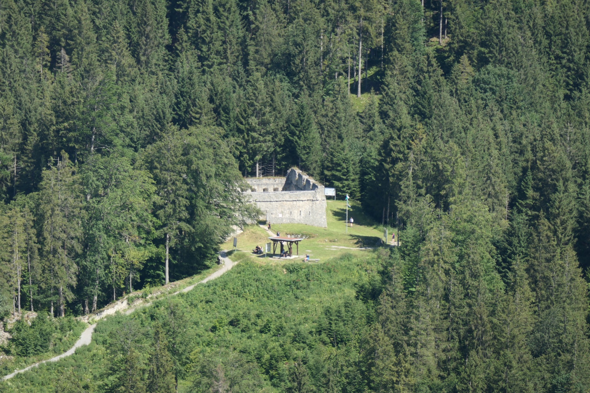 Fort Claudia seen from Schlosskopf
