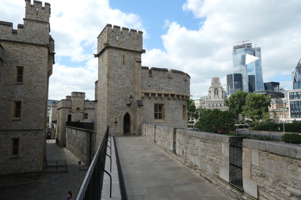 Bastions at the Tower of London.