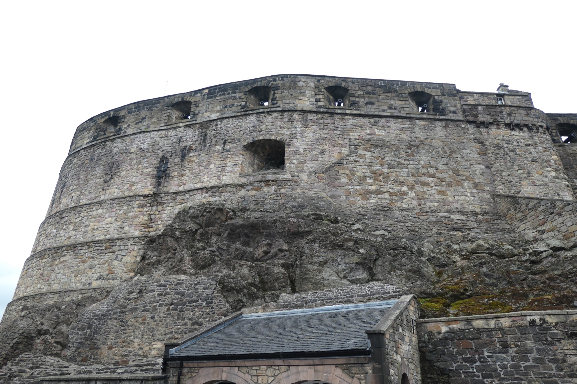 Bastions at the entrance of Edinbugh Castle.