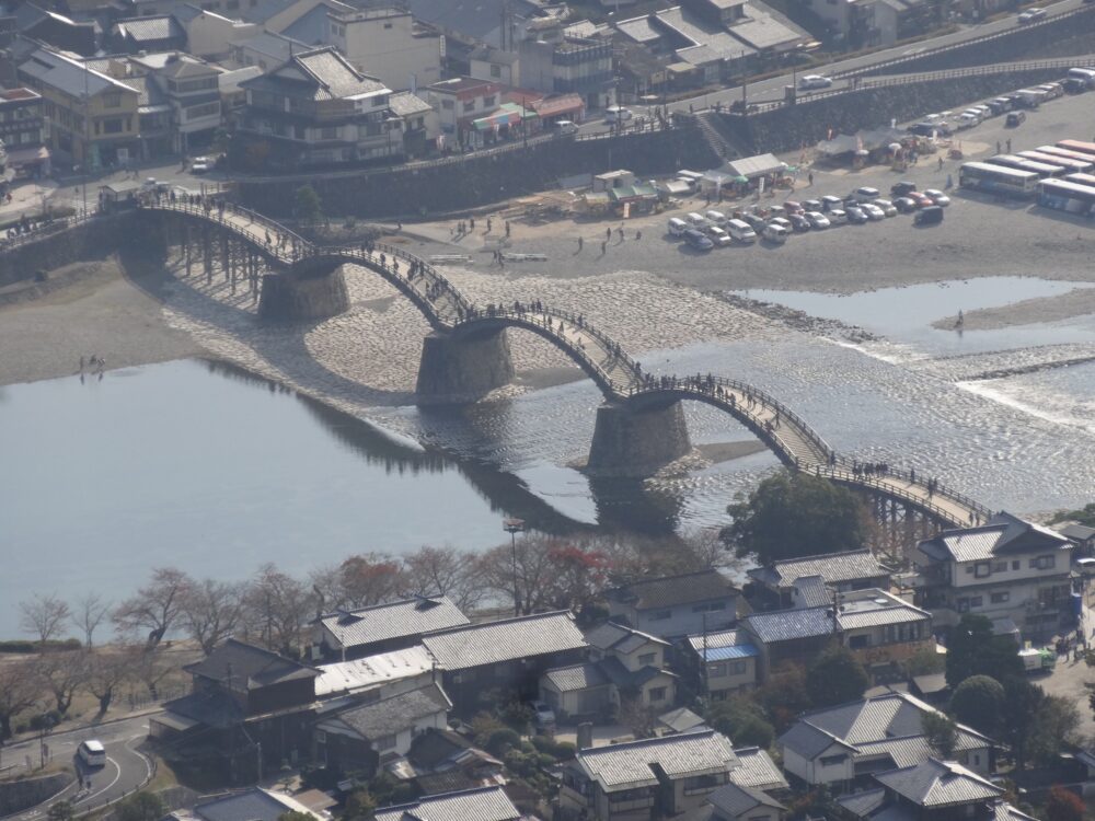 Kintai Bridge seen from Iwakuni Castle