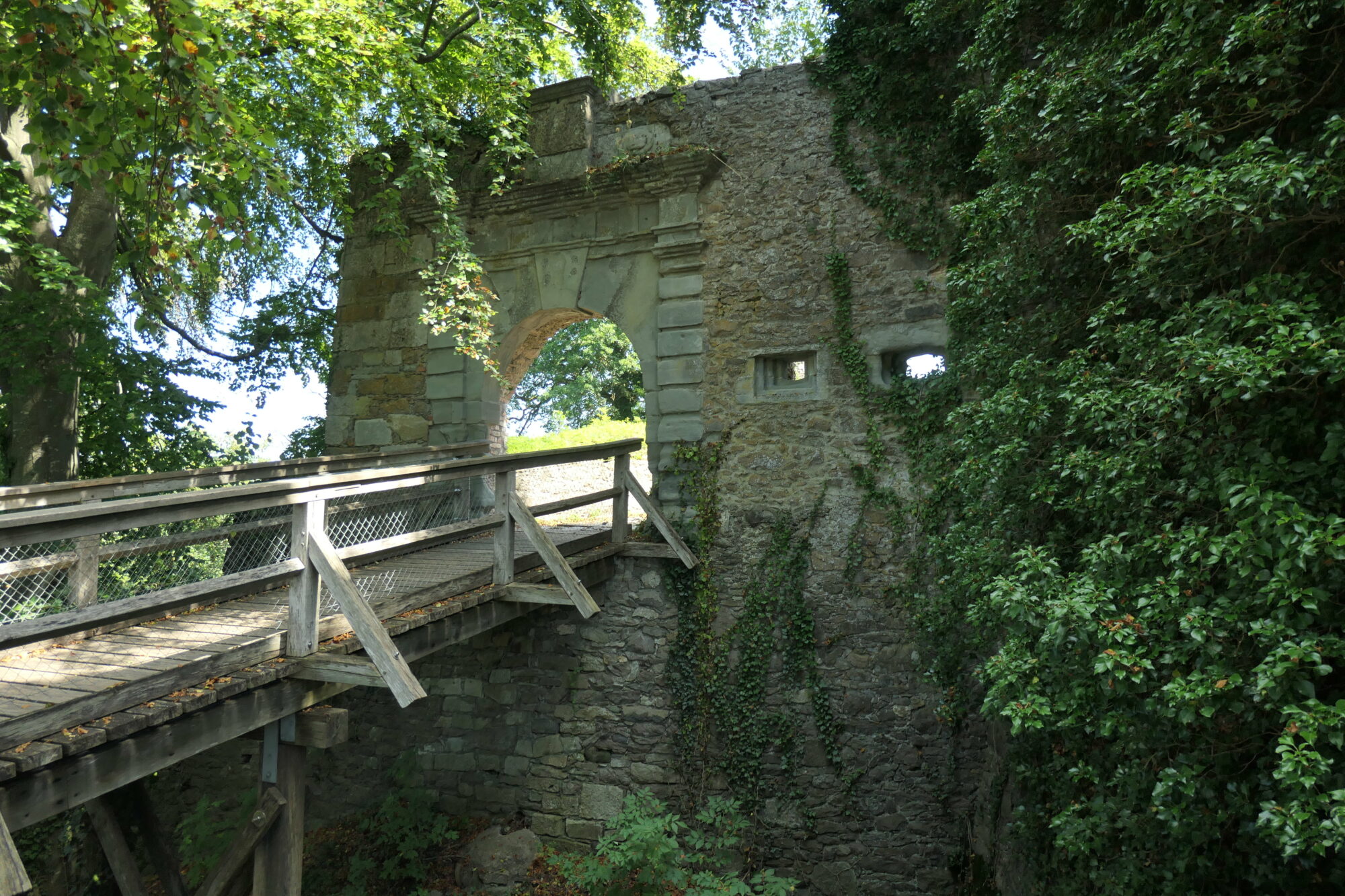 Gate in front of the captain's tower