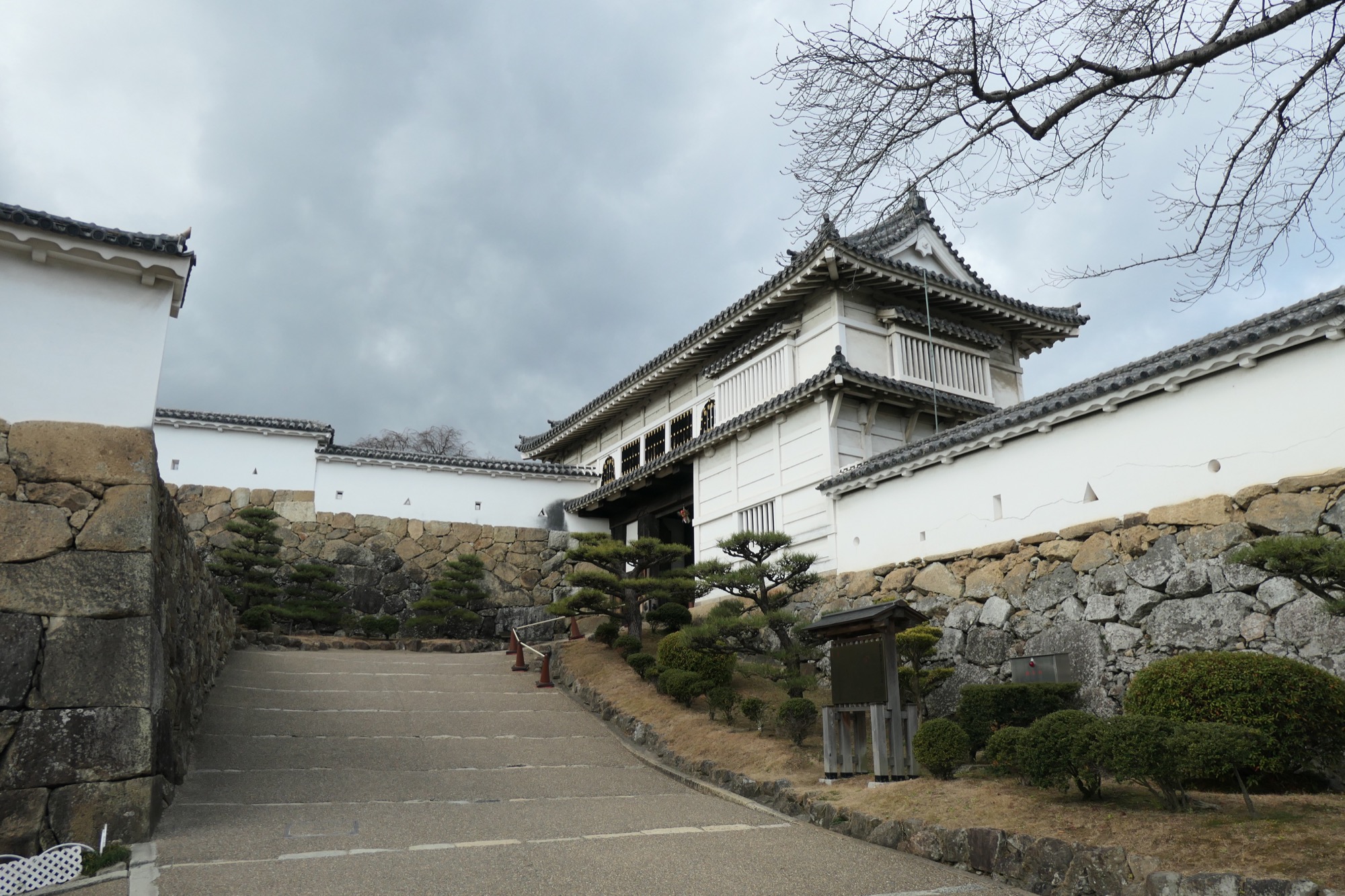 One of the gates at Himeji castle
