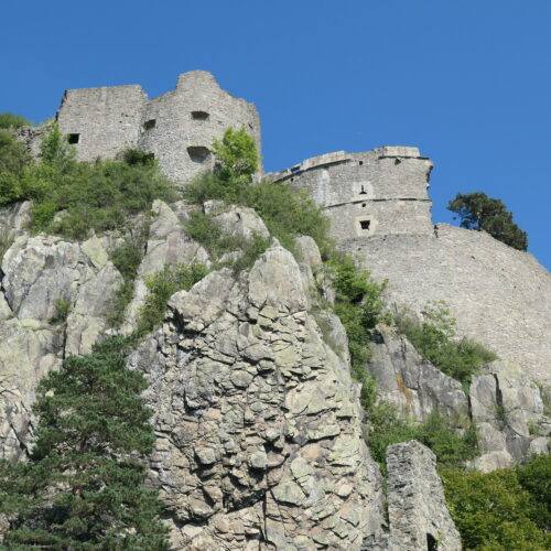 The massive ruins of castle hohentwiel