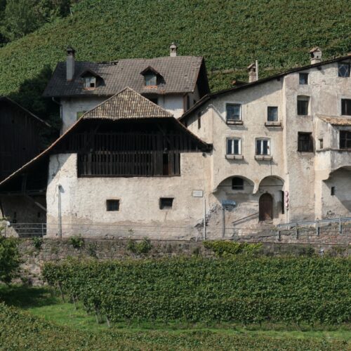 Medieval house close to Treuenstein castle in Bolzano, south Tyrol, Italy