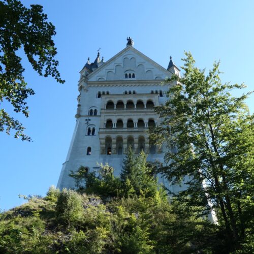 Two story oriel at the back side (west) of Neuschwanstein.