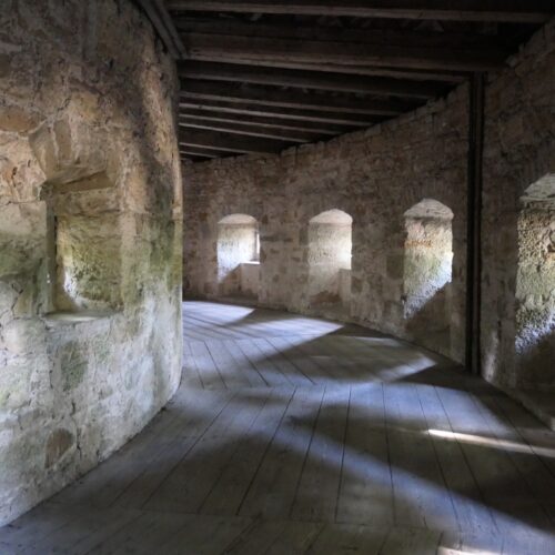Inside Rothenburg's fortification.