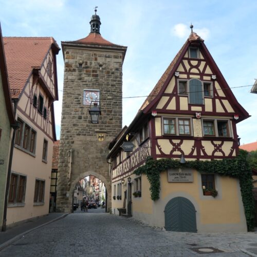 One of the towers in Rothenburg