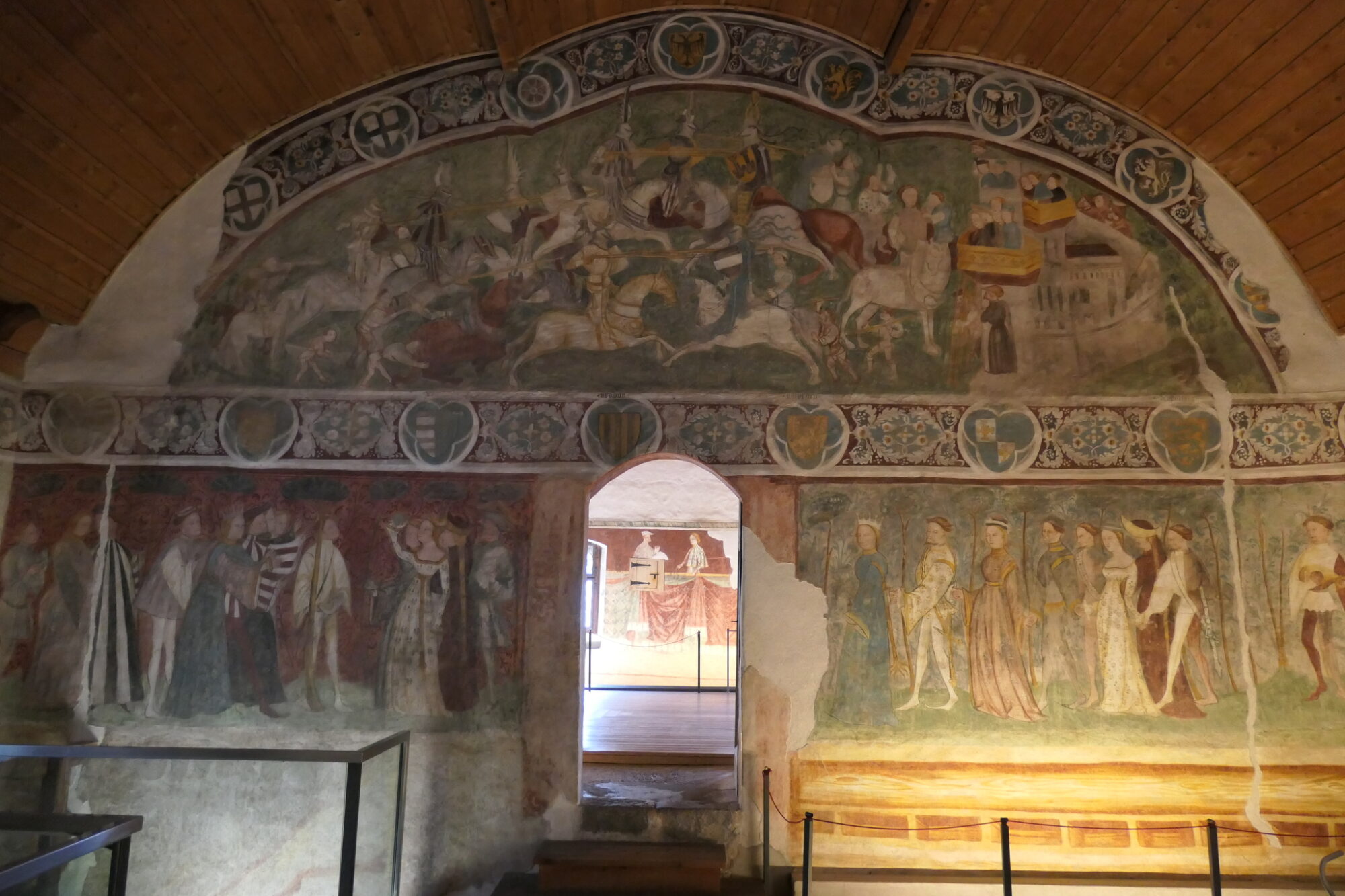 Fresco showing a Knights Tournament